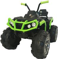 EL ATV Black för barn 12V med gummidäck. Svart/Grön
