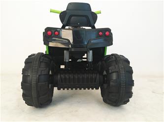 EL ATV Black för barn 12V med gummidäck. Svart/Grön-2