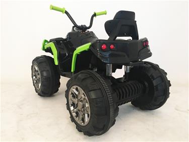 EL ATV Black för barn 12V med gummidäck. Svart/Grön-6