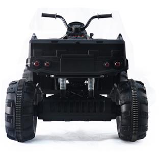 EL ATV XL för barn 24V med gummidäck, Svart-3