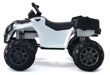 EL ATV XL för barn 24V med gummidäck, Vit-2