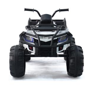 EL ATV XL för barn 24V med gummidäck, Vit-3