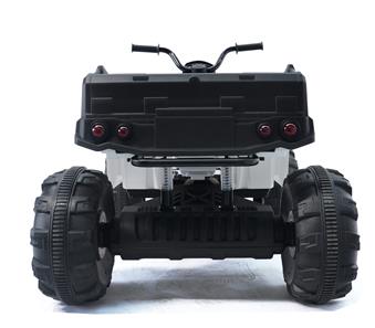 EL ATV XL för barn 24V med gummidäck, Vit-5