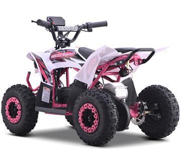 EL  Mini ATV Voltrix 1000W m/hastighetsbegränsare+ljus Pink-2