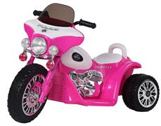 EL Polis Motorcykel till Barn, Pink