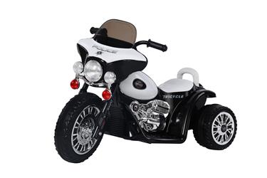 EL Polis Motorcykel till Barn, Svart-3