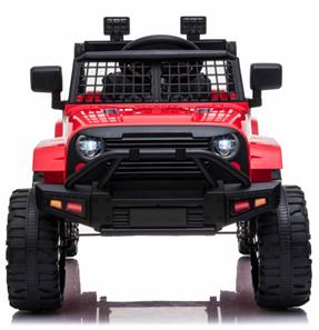 EL Red SUV till barn 12V m. 2.4G + Gummidäck + Lädersäte -2