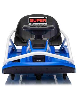 EL Super Garage Driftbil 22,2V för barn, Blå-3