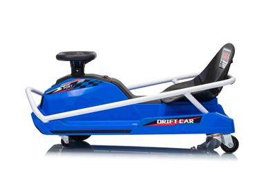 EL Super Garage Driftbil 22,2V för barn, Blå-4