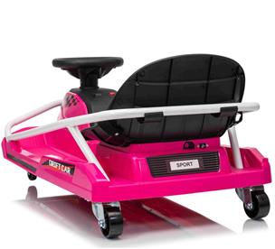 EL Super Garage Driftbil 22,2V för barn, rosa-3