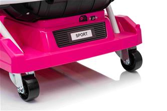 EL Super Garage Driftbil 22,2V för barn, rosa-7