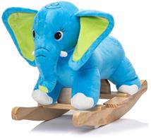 Elefant gunghäst i mjuk plysch med ljud (från 12 MDR)