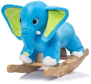Elefant gunghäst i mjuk plysch med ljud (från 12 MDR)