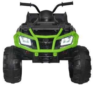 Elektrisk ATV XL för barn 24V med gummidäck, Svart/Grön-2