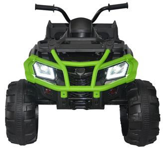 Elektrisk ATV XL för barn 24V med gummidäck, Svart/Grön-2