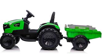 Elektrisk traktor med släp för barn-3