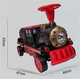 Eltåg med lokomotiv o. 2 vagnar till Barn 4 x 12V Motor (upp till 4 barn)-13