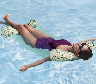 Everluxe lyxig Badmadrass/lounge med bärrem