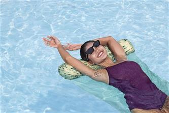 Everluxe lyxig Badmadrass/lounge med bärrem-2