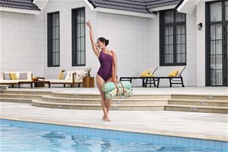 Everluxe lyxig Badmadrass/lounge med bärrem-8