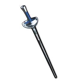 Fäktningskård 57 cm, blå, skumgummi, träningsvapen