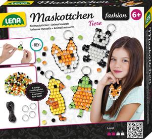 Fashion maskot djur nyckelringar Set