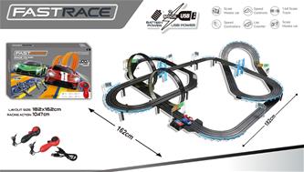 Fast Race Racerbana för barn, 1047 cm, skala 1:64-2