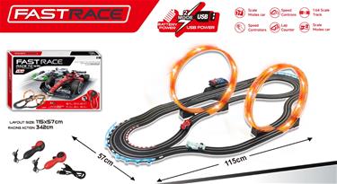 Fast Race Racerbana för barn,  342 cm, skala 1:64-2