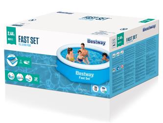  Bestway Fast Set Pool 244 x 61 cm m.filter pump-3
