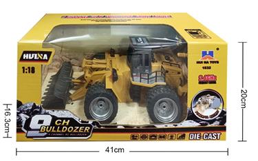 Fjärrstyrd Alloy Bulldozer 1:18 2.4G-2