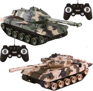 Fjärrstyrda Battle Tanks med IR Combat System Grön/Sand 27,5 cm (2 st)-2