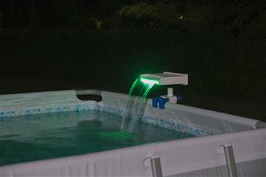 Flowclear Lugnande LED-vattenfall till Pool-3