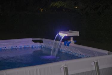 Flowclear Lugnande LED-vattenfall till Pool-7