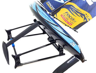 Focus V3 RC-segelbåt – Stor 2,4 GHz RTR-yacht FlySky i6, blå-4