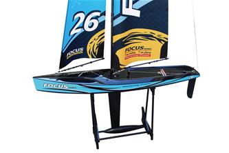 Focus V3 RC-segelbåt – Stor 2,4 GHz RTR-yacht FlySky i6, blå-8
