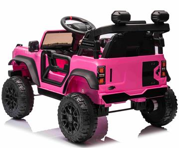 Ford Bronco Raptor elbil till barn Rosa 12v m/Gummihjul, 2.4G-3