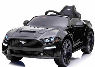 Ford Mustang GT Drift 24V Svart för barn 2.4G +Läderstol, upp till 15 km/h