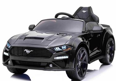 Ford Mustang GT Drift 24V Svart för barn 2.4G +Läderstol, upp till 15 km/h