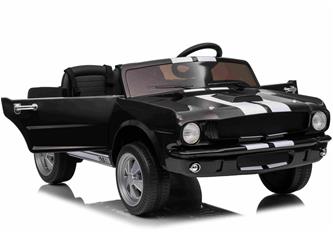 Ford Mustang Shelby GT350 Elbil för barn 21,6V med lädersäte, gummihjul-3