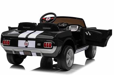 Ford Mustang Shelby GT350 Elbil för barn 21,6V med lädersäte, gummihjul-5