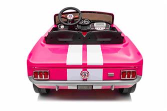 Ford Mustang Shelby GT350 Elbil för barn 21,6V med lädersäte, gummihjul-11