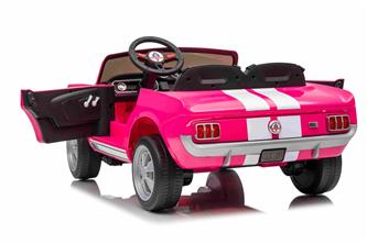 Ford Mustang Shelby GT350 Elbil för barn 21,6V med lädersäte, gummihjul-14