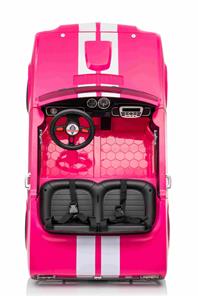 Ford Mustang Shelby GT350 Elbil för barn 21,6V med lädersäte, gummihjul-4