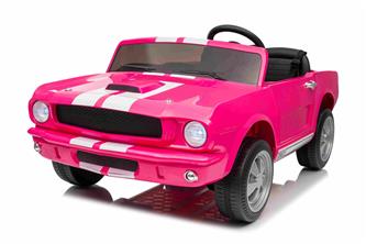Ford Mustang Shelby GT350 Elbil för barn 21,6V med lädersäte, gummihjul-6