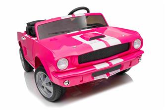 Ford Mustang Shelby GT350 Elbil för barn 21,6V med lädersäte, gummihjul-9