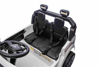 Ford Ranger Raptor Elbil för barn 21,6V med lädersäte, 2.4G RC VIT-10