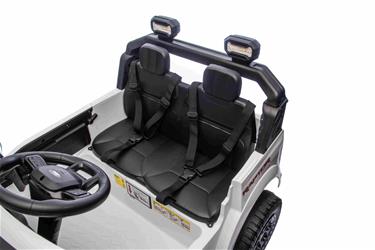 Ford Ranger Raptor Elbil för barn 21,6V med lädersäte, 2.4G RC VIT-10