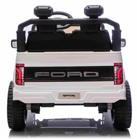 Ford Ranger Raptor Elbil för barn 21,6V med lädersäte, 2.4G RC VIT-5