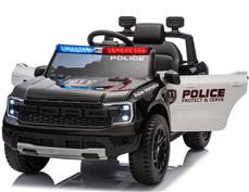 Ford Ranger Raptor Polis Elbil 10,8V med gummihjul och lädersäte