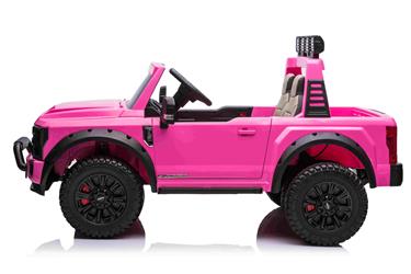 Ford Super Duty Truck m/Lithium  + 4xMotor + Gummihjul + Skumsäte Rosa-7